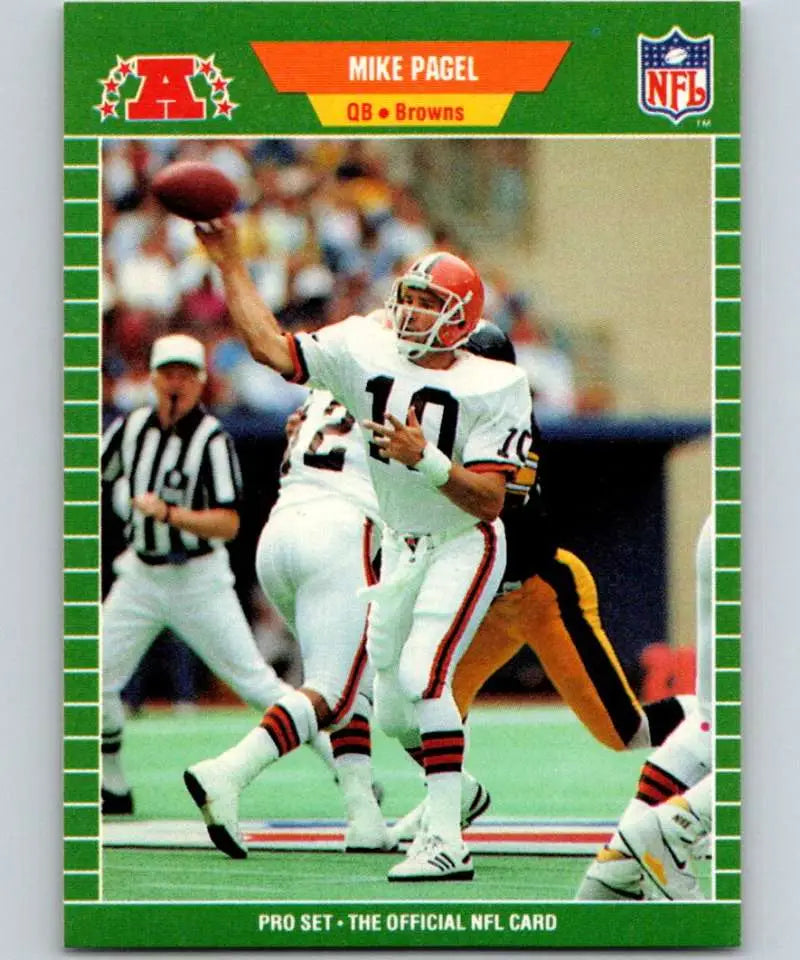 1989 Pro Set #76 Mike Pagel EX Excellent Cleveland Browns Football Card - Football Card Single