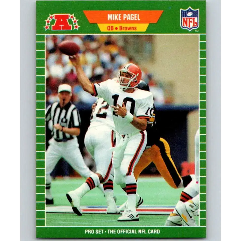 1989 Pro Set #76 Mike Pagel NM-MT Cleveland Browns Football Card - Football Card Single