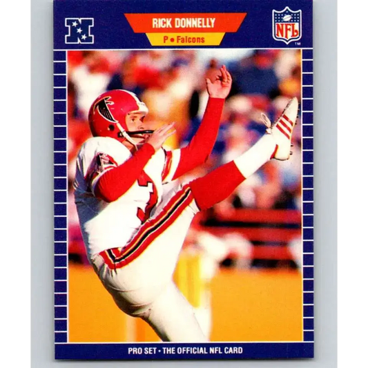1989 Pro Set #8 Rick Donnelly NM-MT Atlanta Falcons Football Card