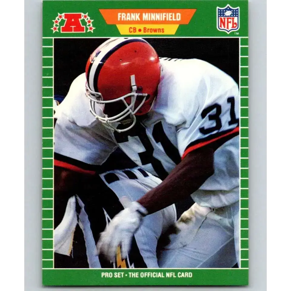 1989 Pro Set #82 Frank Minnifield NM-MT Cleveland Browns Football Card
