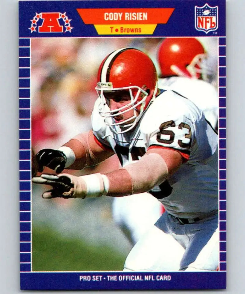 1989 Pro Set #83 Cody Risien EX Excellent Cleveland Browns Football Card - Football Card Single