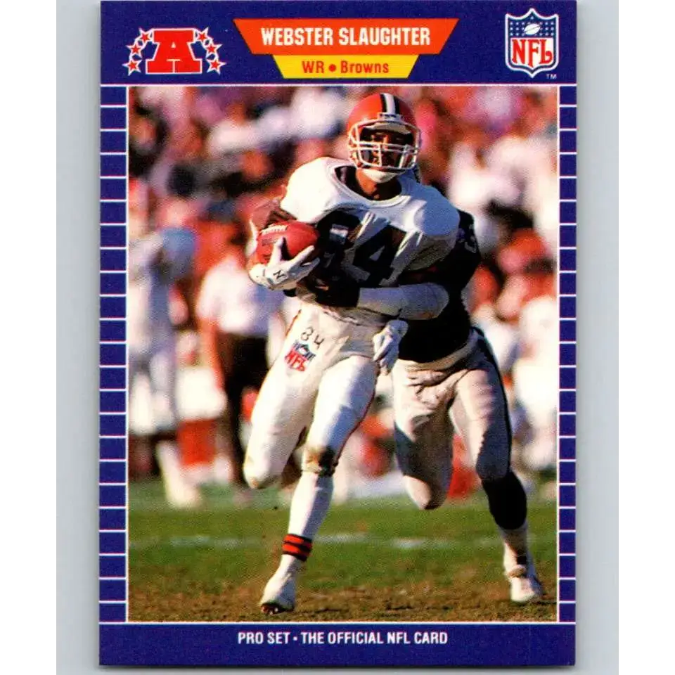 1989 Pro Set #84 Webster Slaughter NM-MT Cleveland Browns Football Card