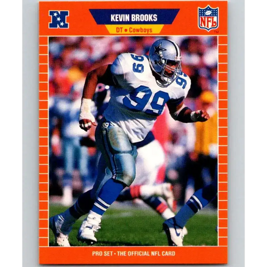 1989 Pro Set #88 Kevin Brooks NM-MT Dallas Cowboys Football Card