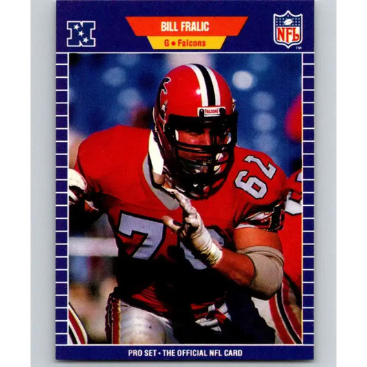 1989 Pro Set #9 Bill Fralic NM-MT Atlanta Falcons Football Card - Football Card Single