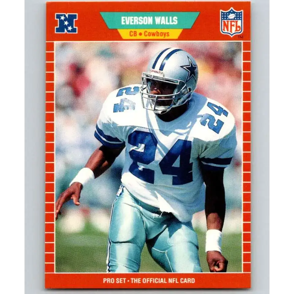 1989 Pro Set #97 Everson Walls NM-MT Dallas Cowboys Football Card