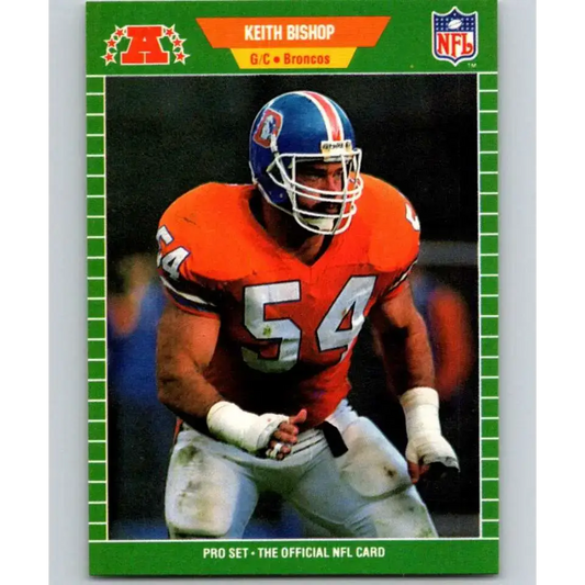 1989 Pro Set #99 Keith Bishop NM-MT Denver Broncos Football Card