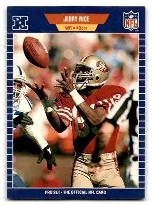 1989 Pro Set Football Jerry Rice #383 San Francisco 49ers - Trading Card