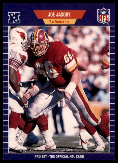 1989 Pro Set Joe Jacoby #427 Washington Redskins Football Card NFL Sports