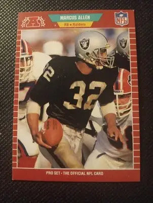1989 Pro Set - Marcus Allen #182. Raiders. NFL. NRMT+ - Football Card Single