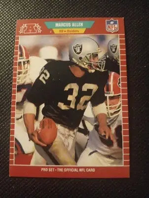 1989 Pro Set - Marcus Allen #182. Raiders. NFL. NRMT+ - Football Card Single