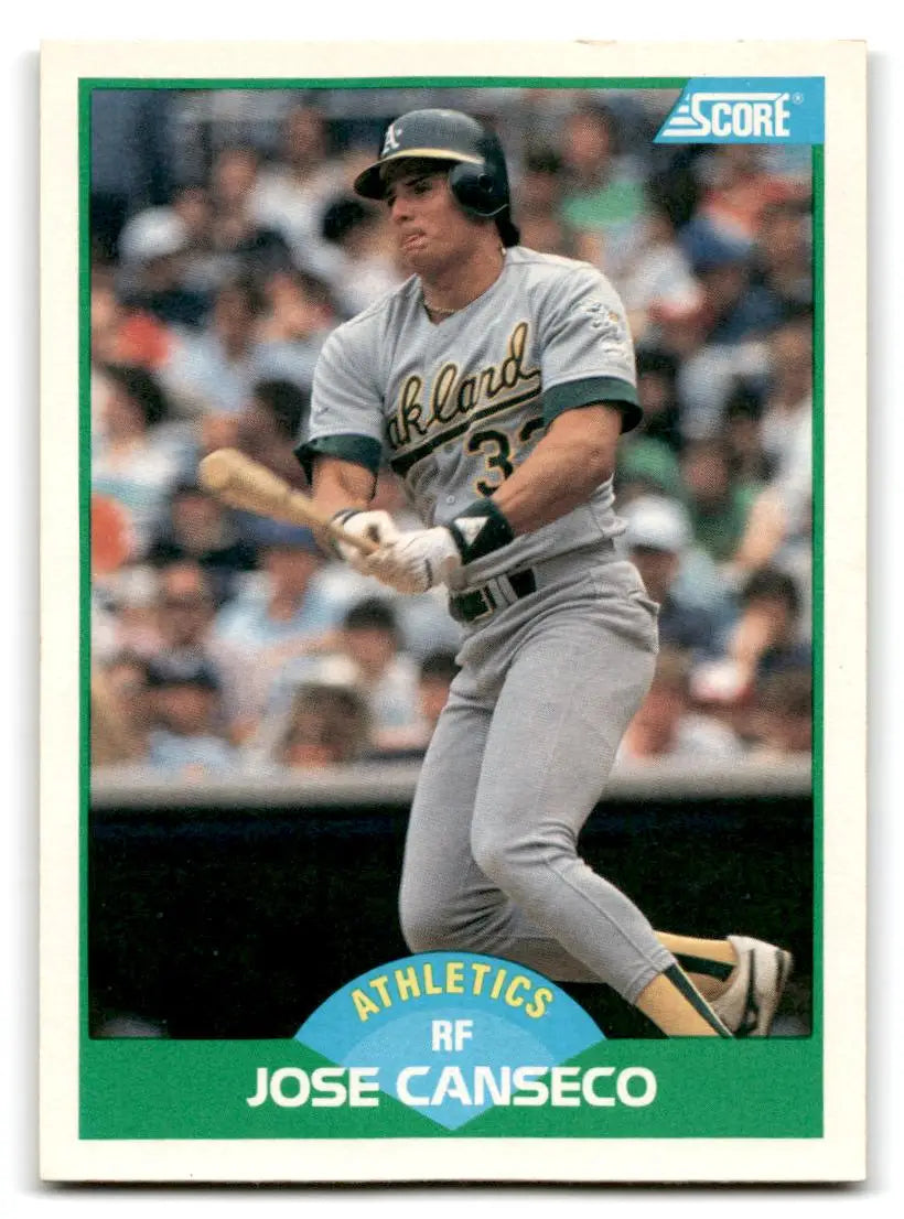 1989 Score #1 Jose Canseco - Trading Cards