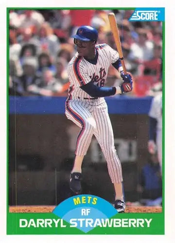1989 Score #10 Darryl Strawberry NM-MT Mets ID:80249 - Baseball Card Single