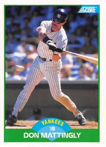 1989 Score #100 Don Mattingly NM-MT Yankees ID:80292 - Baseball Card Single