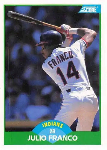 1989 Score #11 Julio Franco NM-MT Indians ID:80200 - Baseball Card Single