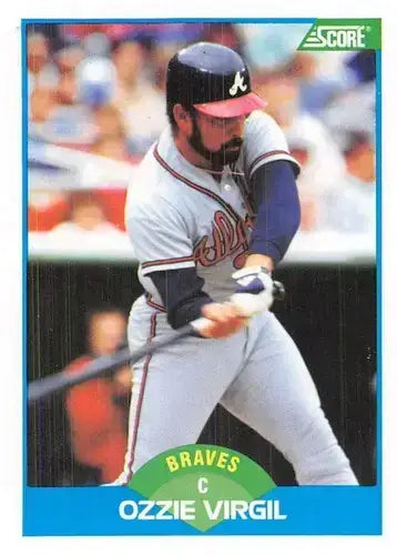 1989 Score #111 Ozzie Virgil NM-MT Braves ID:80512 - Baseball Card Single