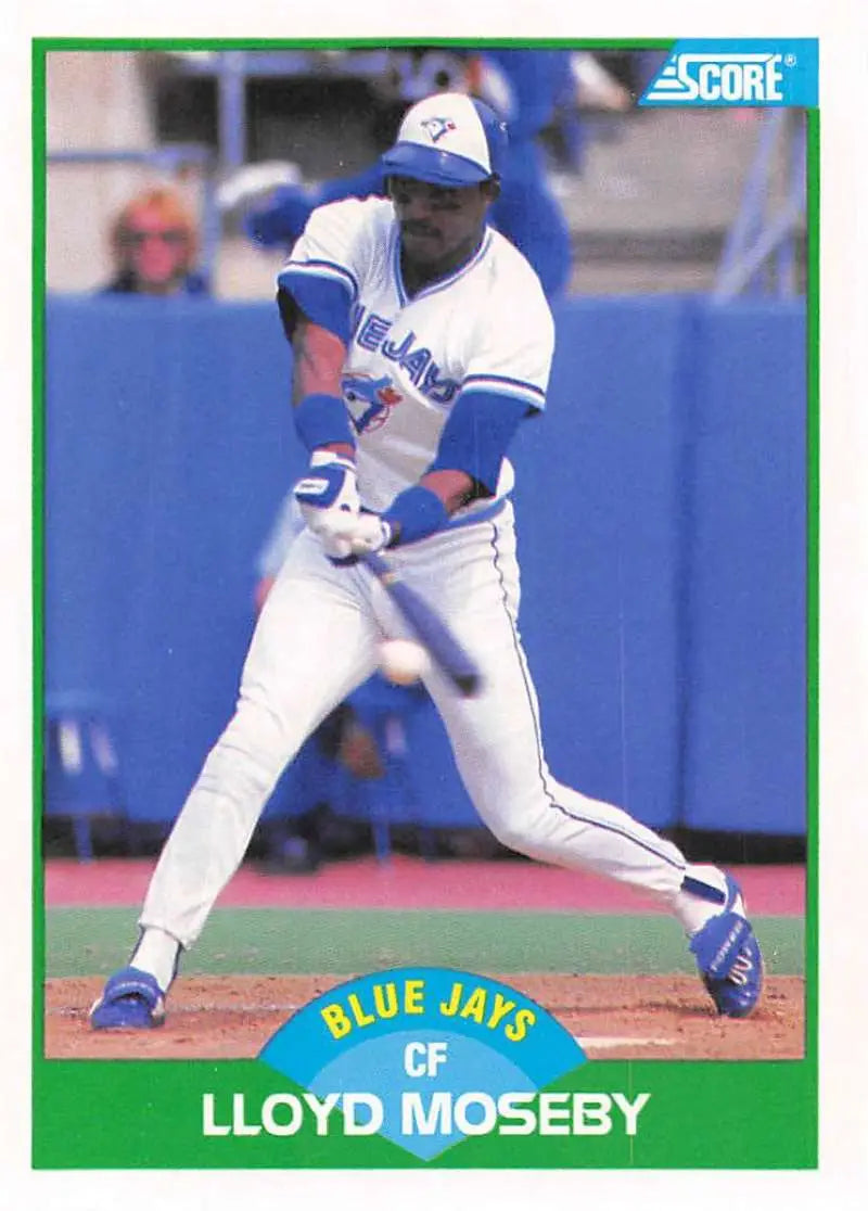1989 Score #12 Lloyd Moseby NM-MT Toronto Blue Jays Baseball Card - Baseball Card Single