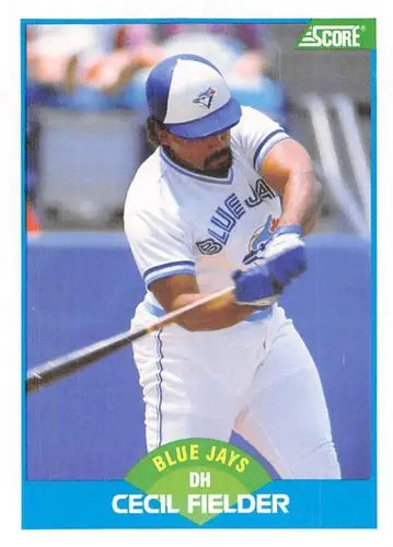 1989 Score #120 Cecil Fielder NM-MT Blue Jays UER ID:80303 - Baseball Card Single