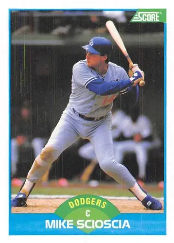 1989 Score #121 Mike Scioscia NM-MT Dodgers ID:80304 - Baseball Card Single