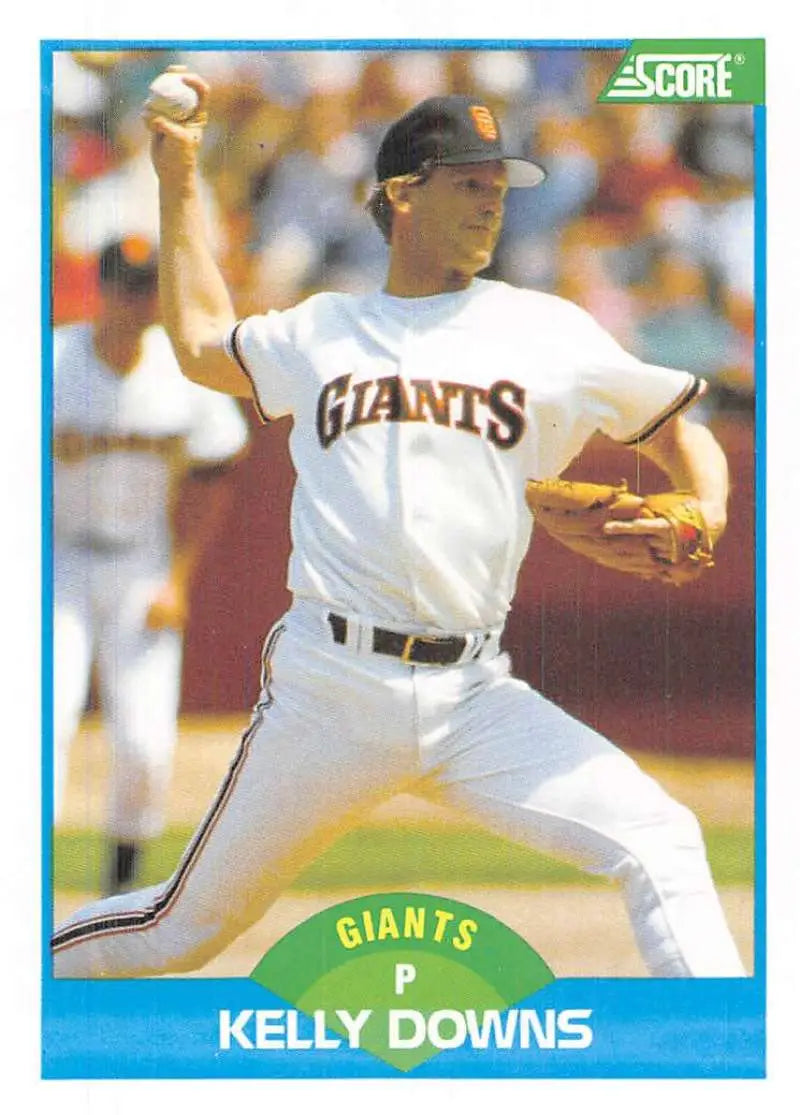 1989 Score #124 Kelly Downs NM-MT San Francisco Giants Baseball Card - Baseball Card Single