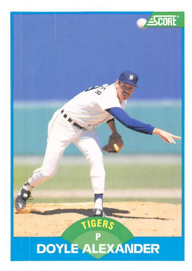 1989 Score #129 Doyle Alexander NM-MT Detroit Tigers Baseball Card - Baseball Card Single