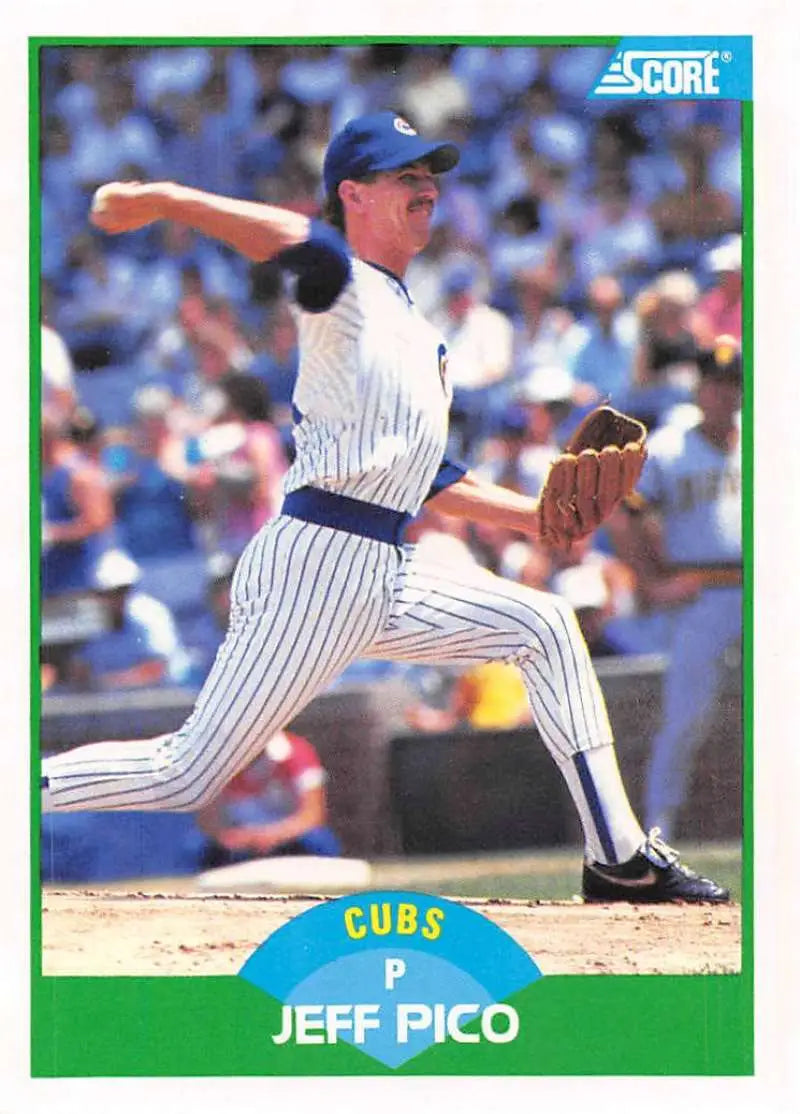 1989 Score #13 Jeff Pico NM-MT Chicago Cubs Baseball Card - Baseball Card Single