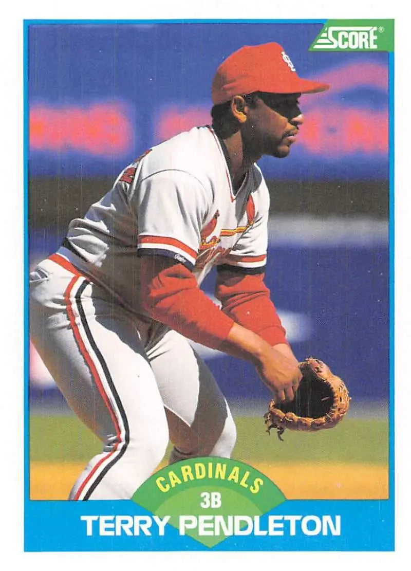 1989 Score #137 Terry Pendleton NM-MT St. Louis Cardinals Baseball Card - Baseball Card Single