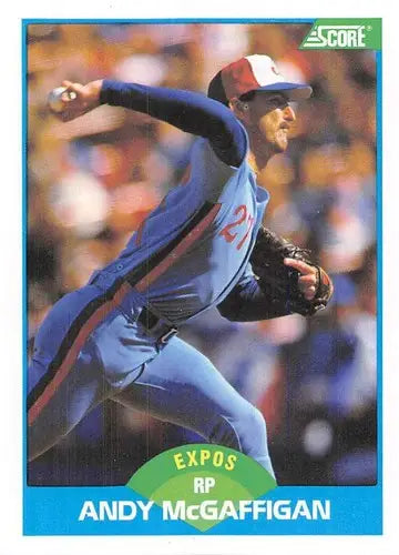 1989 Score #138 Andy McGaffigan NM-MT Expos ID:80313 - Baseball Card Single