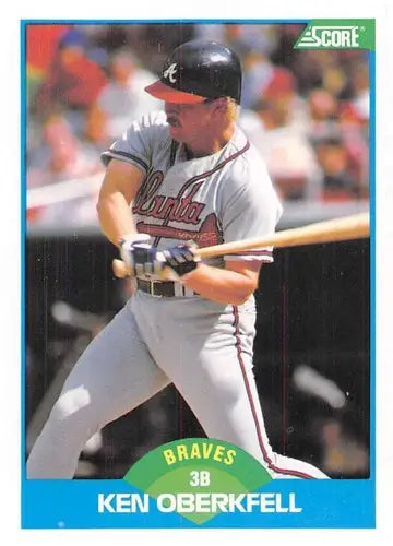 1989 Score #139 Ken Oberkfell NM-MT Braves ID:80314 - Baseball Card Single