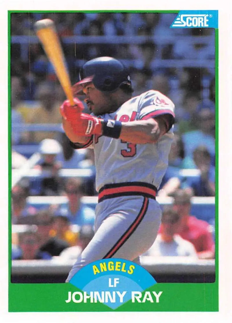 1989 Score #14 Johnny Ray NM-MT California Angels Baseball Card - Baseball Card Single