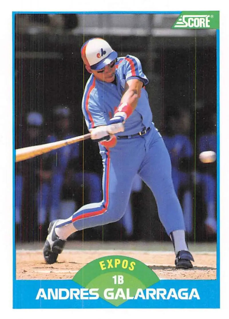 1989 Score #144 Andres Galarraga NM-MT Montreal Expos Baseball Card - Baseball Card Single