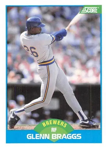 1989 Score #147 Glenn Braggs NM-MT Brewers ID:80320 - Baseball Card Single