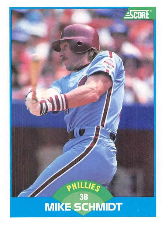 1989 Score #149 Mike Schmidt NM-MT Philadelphia Phillies Baseball Card - Baseball Card Single