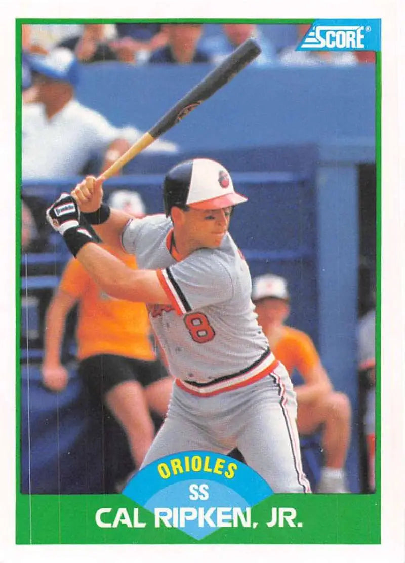 1989 Score #15 Cal Ripken Jr. NM-MT Baltimore Orioles Baseball Card - Baseball Card Single