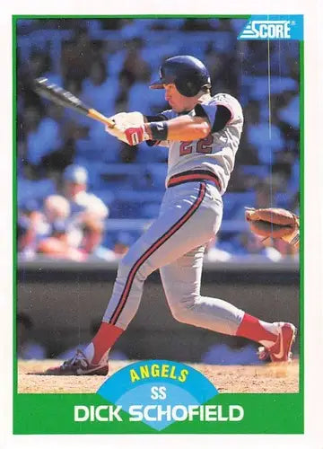 1989 Score #16 Dick Schofield NM-MT Angels ID:80252 - Baseball Card Single