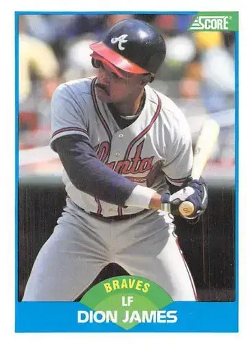 1989 Score #163 Dion James NM-MT Braves ID:80525 - Baseball Card Single