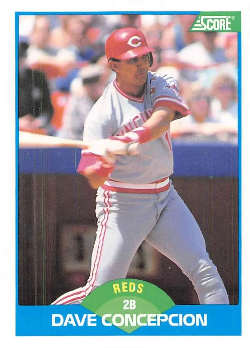 1989 Score #166 Dave Concepcion NM-MT Cincinnati Reds Baseball Card - Baseball Card Single