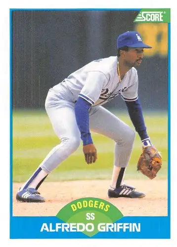 1989 Score #167 Alfredo Griffin NM-MT Dodgers ID:80335 - Baseball Card Single
