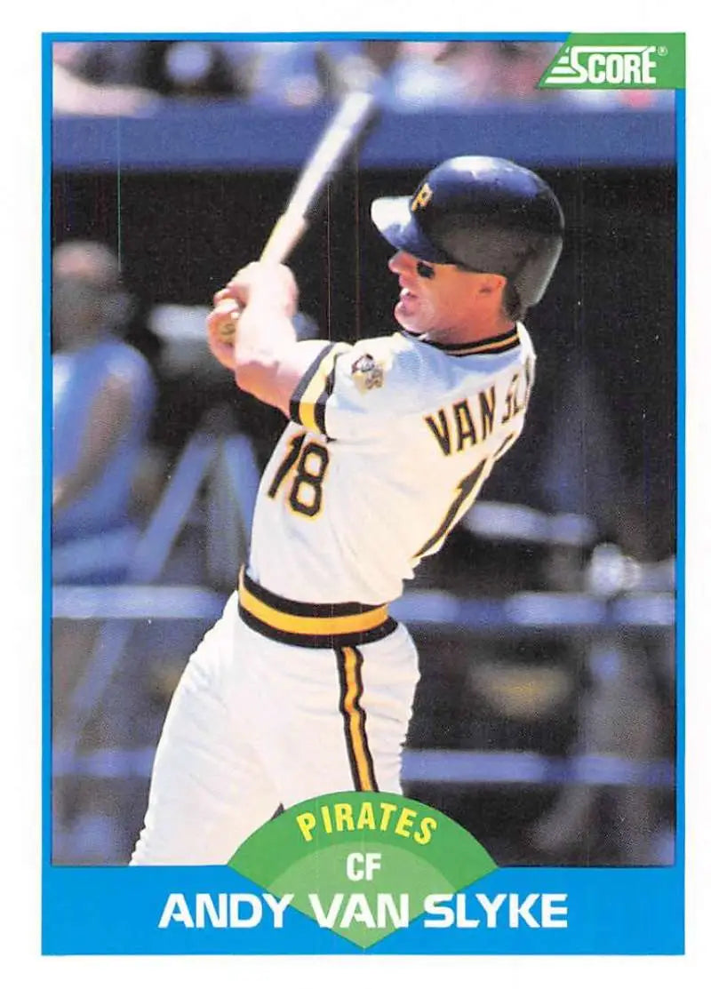 1989 Score #174 Andy Van Slyke NM-MT Pittsburgh Pirates Baseball Card - Baseball Card Single