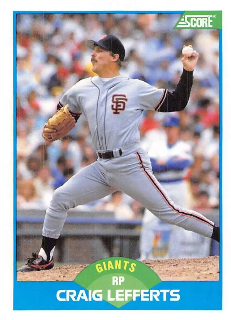 1989 Score #178 Craig Lefferts NM-MT San Francisco Giants Baseball Card - Baseball Card Single