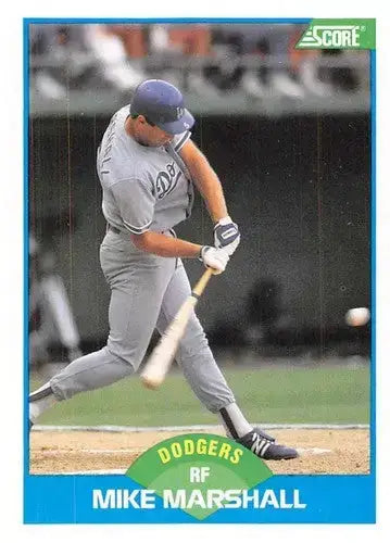 1989 Score #186 Mike Marshall NM-MT Dodgers ID:80530 - Baseball Card Single