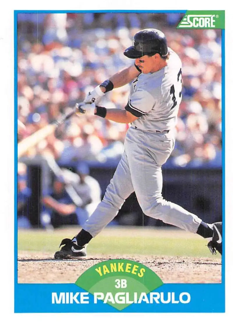 1989 Score #189 Mike Pagliarulo NM-MT New York Yankees Baseball Card - Baseball Card Single