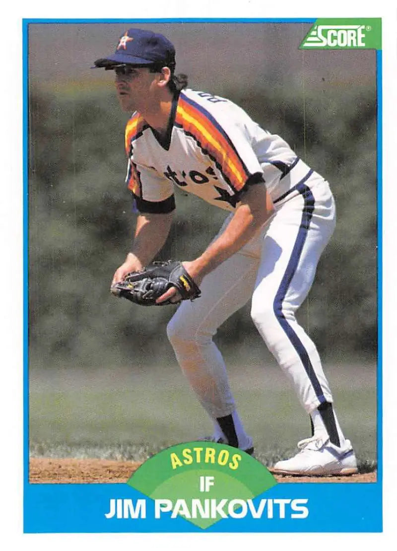 1989 Score #192 Jim Pankovits NM-MT Houston Astros Baseball Card - Baseball Card Single