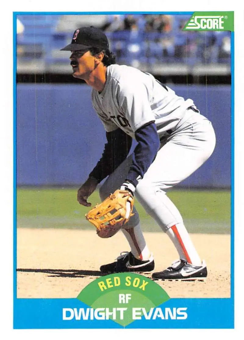1989 Score #193 Dwight Evans NM-MT Boston Red Sox Baseball Card - Baseball Card Single