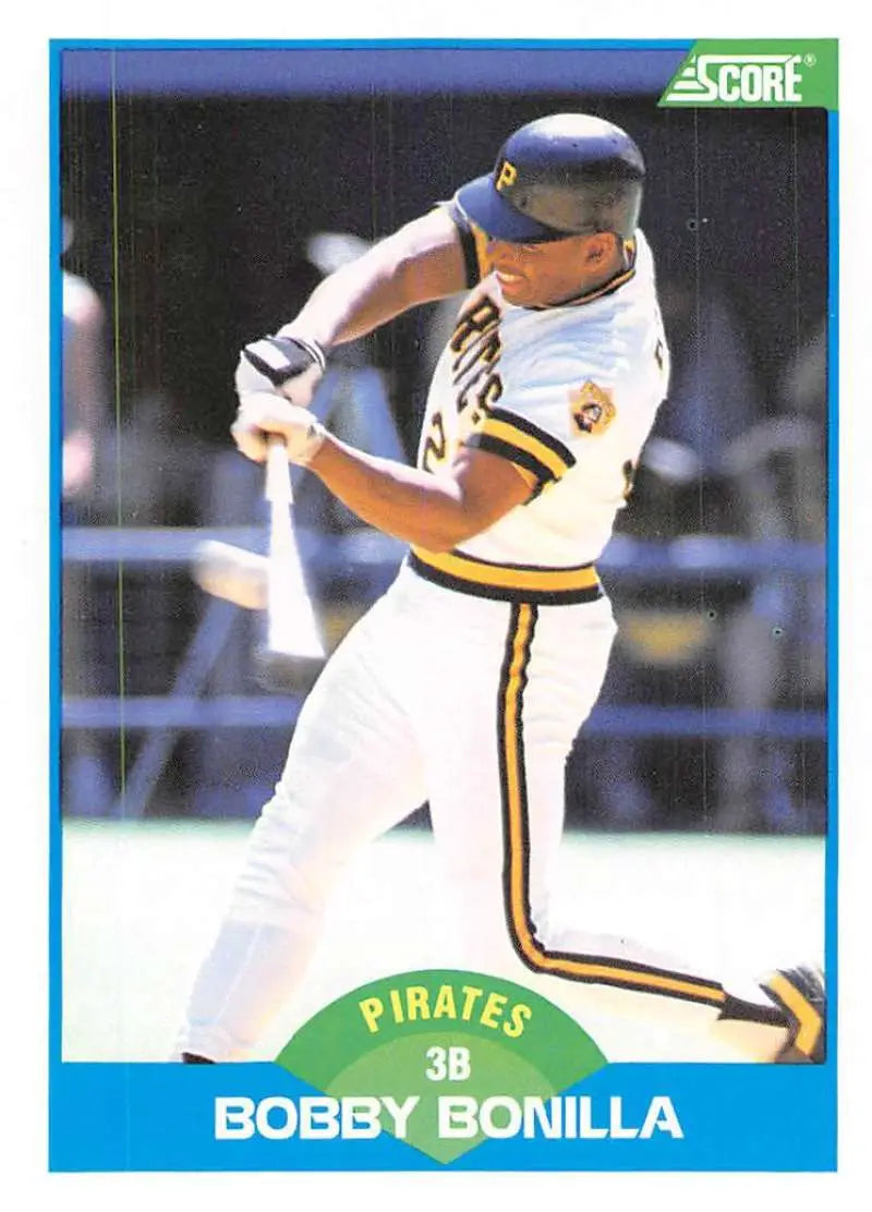 1989 Score #195 Bobby Bonilla NM-MT Pittsburgh Pirates Baseball Card - Baseball Card Single