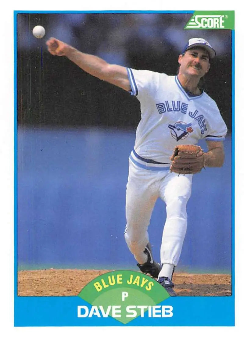 1989 Score #197 Dave Stieb NM-MT Toronto Blue Jays Baseball Card - Baseball Card Single