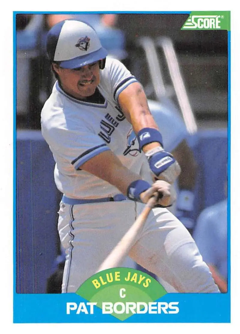 1989 Score #198 Pat Borders NM-MT Toronto Blue Jays Baseball Card - Baseball Card Single