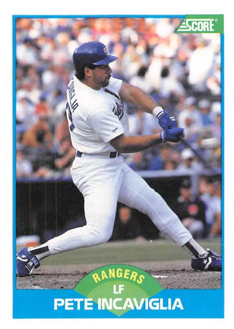 1989 Score #201 Pete Incaviglia NM-MT Texas Rangers Baseball Card - Baseball Card Single