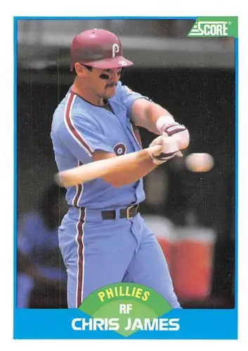 1989 Score #202 Chris James NM-MT Phillies ID:80354 - Baseball Card Single
