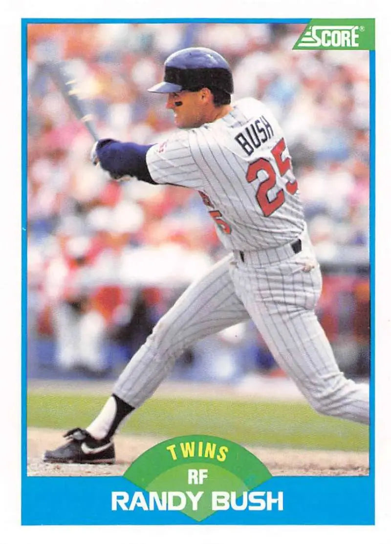 1989 Score #212 Randy Bush NM-MT Minnesota Twins Baseball Card - Baseball Card Single