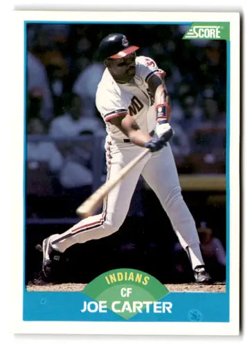1989 Score #213 Joe Carter EX/NM Indians ID:66772 - Baseball Card Single
